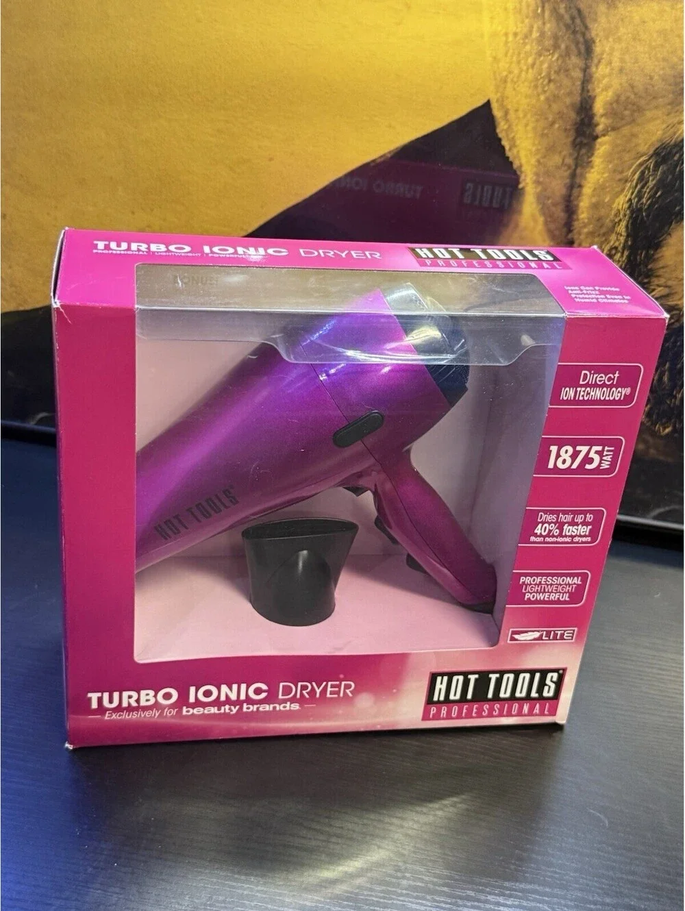 Hot Tools Professional Turbo Ionic Hair Dryer Pink 1875W BB1013DPK New